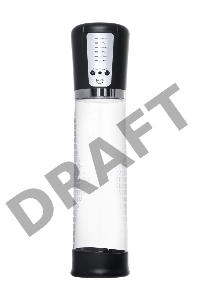 Автоматическая помпа для пениса Sexus Men Expert Sigurd, ABS-пластик, черная, 29 см