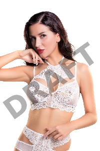 Бралетт удлиненный Erolanta Nelly, белый (50-52)