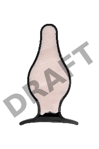 Анальная втулка Erotist Spade XS, сайлекспан, чёрный, 6,5 см