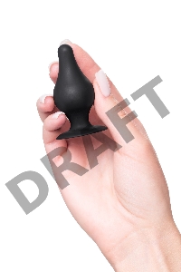 Анальная втулка Erotist Spade XS, сайлекспан, чёрный, 6,5 см