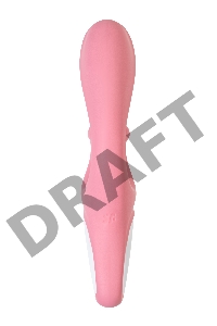 Нереалистичный вибратор Satisfyer Hug me, силикон, розовый