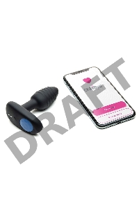 Черный интерактивный вибратор OhMiBod Lumen for Kiiroo с подсветкой - 10,2 см.