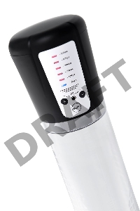 Автоматическая помпа для пениса Sexus Men Expert Sigurd, ABS-пластик, черная, 29 см