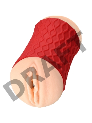 Мастурбатор двусторонний JOS NADIN, TPR, телесный, 14,5 см