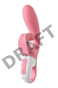 Нереалистичный вибратор Satisfyer Hug me, силикон, розовый
