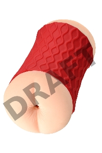 Мастурбатор двусторонний JOS NADIN, TPR, телесный, 14,5 см