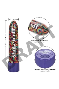 Мини-вибратор Shake It Off Powerful Mini Vibrator - 12,75 см.