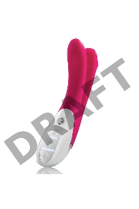 Ярко-розовый вибратор Mystim Bon Aparte - 25 см.