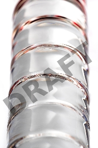 Двусторонний фаллоимитатор Sexus Glass, стекло, прозрачный, 22 см