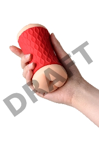 Мастурбатор двусторонний JOS NADIN, TPR, телесный, 14,5 см