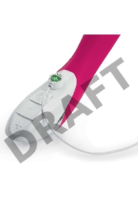 Ярко-розовый вибратор Mystim Bon Aparte - 25 см.