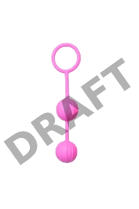 Розовые вагинальные шарики с ребрышками Roze Love Balls