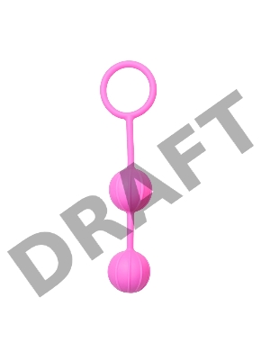 Розовые вагинальные шарики с ребрышками Roze Love Balls