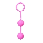 Розовые вагинальные шарики с ребрышками Roze Love Balls