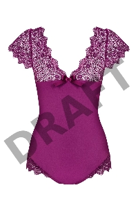 Боди черное с сентчатыми вставками Moketta (Obsessive)