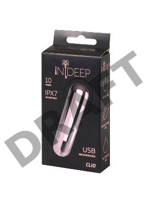 Розовая перезаряжаемая вибропуля Clio - 7,6 см.