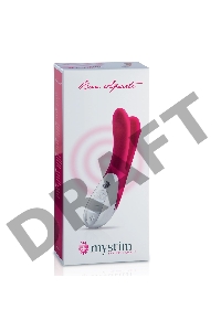 Ярко-розовый вибратор Mystim Bon Aparte - 25 см.