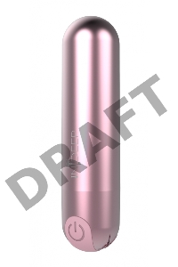 Розовая перезаряжаемая вибропуля Clio - 7,6 см.