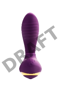 Массажер с двойной стимуляцией L'EROINA by TOYFA Mave, силикон, фиолетовый, 14 см