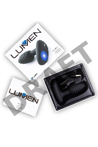 Черный интерактивный вибратор OhMiBod Lumen for Kiiroo с подсветкой - 10,2 см.