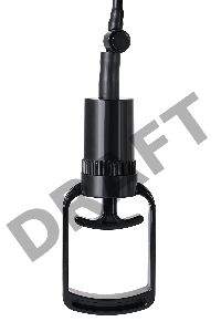 Помпа для пениса TOYFA A-Toys, PVC, чёрный, 20,5 см