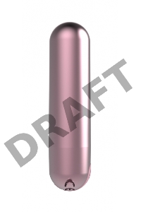 Розовая перезаряжаемая вибропуля Clio - 7,6 см.