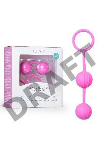 Розовые вагинальные шарики с ребрышками Roze Love Balls