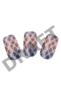 Набор лаковых полосок для ногтей Блестящий градиент Nail Foil