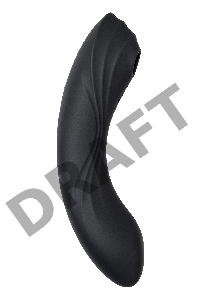 Вакуум-волновой бесконтактный стимулятор клитора Satisfyer Curvy Trinity 4, силикон, чёрный