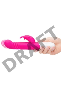 Небольшой тонкий розовый массажер для G-точки Slim Shaft thrusting G-spot Rabbit