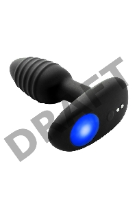 Черный интерактивный вибратор OhMiBod Lumen for Kiiroo с подсветкой - 10,2 см.