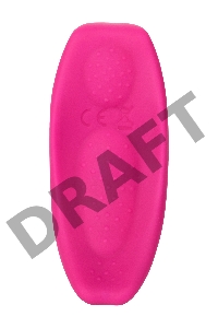 Клиторальный вибратор в трусики JOS FLIRTY, силикон, розовый, 9,3 см