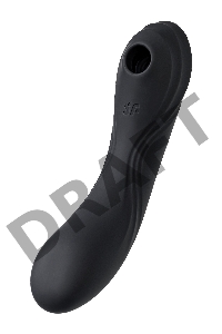 Вакуум-волновой бесконтактный стимулятор клитора Satisfyer Curvy Trinity 4, силикон, чёрный