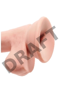 Фаллоимитатор на присоске Тройная плотность King Cock Plus 6.5 Triple Density Cock with Balls - Flesh