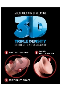 Фаллоимитатор на присоске Тройная плотность King Cock Plus 6.5 Triple Density Cock with Balls - Flesh