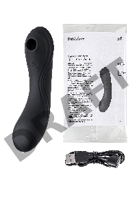 Вакуум-волновой бесконтактный стимулятор клитора Satisfyer Curvy Trinity 4, силикон, чёрный