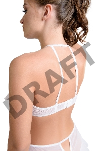Эротический бралетт Erolanta Karen с открытой грудью, белый (46-48)