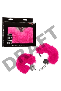 Металлические наручники с искусственным мехом ULTRA FLUFFY FURRY CUFFS-PINK