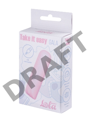 Розовая перезаряжаемая вибропуля Gala