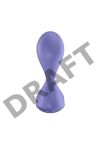 Фиолетовая анальная вибропробка Sweet Seal - 11,2 см.