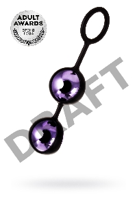 Вагинальные шарики TOYFA A-Toys Raspy, ABS пластик, фиолетовый, 14 см