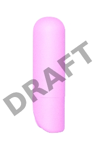 Розовая перезаряжаемая вибропуля Gala