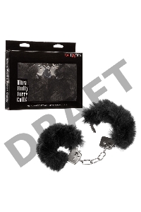 Металлические наручники с искусственным мехом ULTRA FLUFFY FURRY CUFFS-BLACK