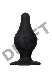 Анальная втулка Erotist Spade M, сайлекспан, чёрный, 10 см