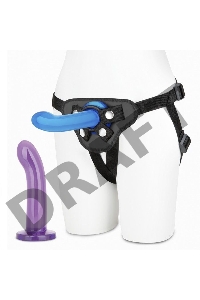Страпон унисекс Beginners Strap-On с 2 насадками - 15 и 13 см.