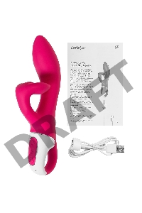 Нереалистичный вибратор Satisfyer Embrace me, силикон, красный