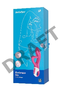 Нереалистичный вибратор Satisfyer Embrace me, силикон, красный