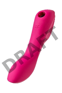 Вакуум-волновой бесконтактный стимулятор клитора Satisfyer Curvy Trinity 3, силикон, красный