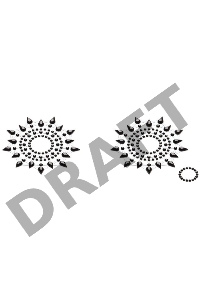 Черные стикеры на грудь и живот