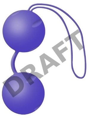 Фиолетовые вагинальные шарики Joyballs Trend